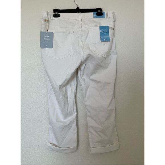 7 For All Mankind Women's Kimmie Crop Jeans White NEW - Picture 9 of 10